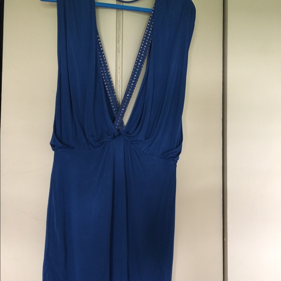 Plunge Neckline Dress Moda International - Picture 5 of 7